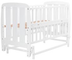 Ліжко Babyroom Кулька SH-02 маятник, відкидний бік, бук, білий